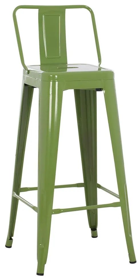 Σκαμπό Melita HM8643.13 43x43x100cm Green Metal