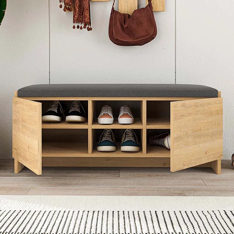 Παπουτσοθήκη Zulla Megapap χρώμα sapphire oak 110x37x43εκ.