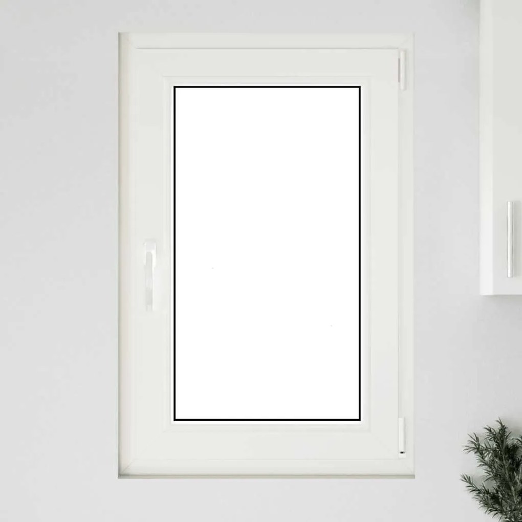vidaXL Παράθυρο Υπογείου "RISOR" 60x80 εκ. Ανακλινόμενο & Περιστρεφόμενο DIN Αριστερό Ανθρακί