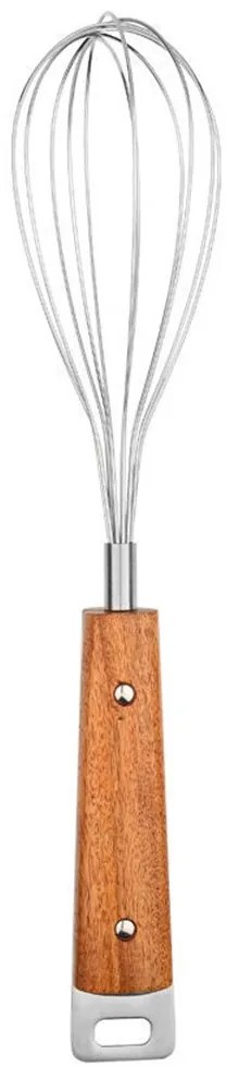 Αυγοδάρτης 6 Συρμάτων Allure 01-27865 Ανοξείδωτος Inox-Brown Estia Ατσάλι,Ξύλο