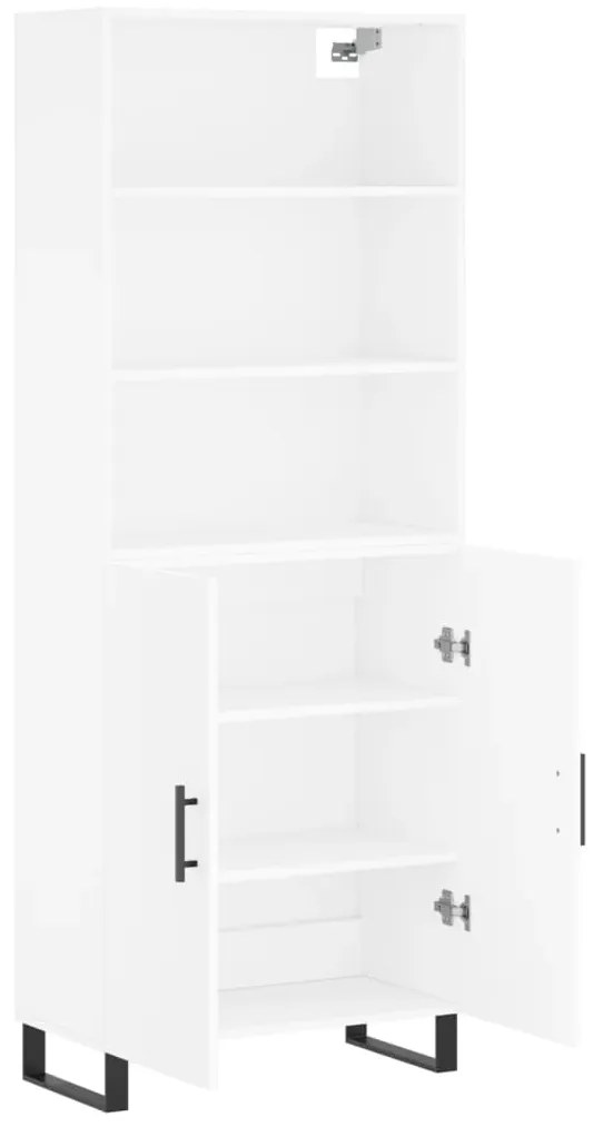 vidaXL Ντουλάπι Λευκό 69,5x34x180 εκ. από Επεξεργασμένο Ξύλο