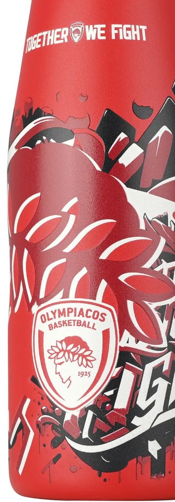 ESTIA ΘΕΡΜΟΣ TRAVEL FLASK OLYMPIACOS BC EDITION TOGETHER WE FIGHT 500ml