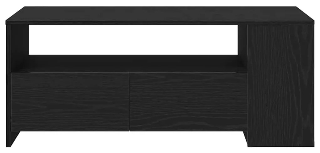 vidaXL Τραπεζάκι σαλονιού με συρτάρι Μαύρη Οξυά 102 x 55 x 43,5 εκ.