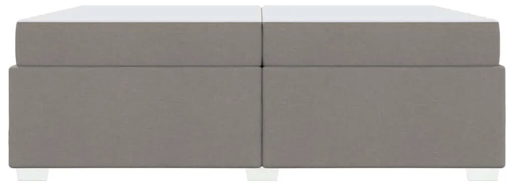 vidaXL Σκελετός Κρεβατιού Taupe 200 x 200 cm ύφασμα