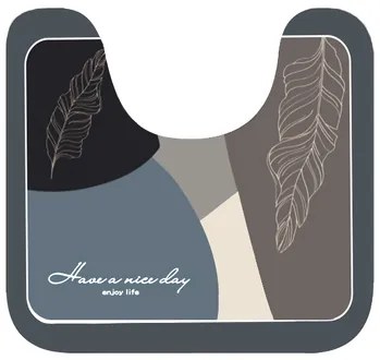HOME USE πατάκι μπάνιου HUH-0215, αντιολισθητικό, 50x40cm, 3.5mm πάχος, πολύχρωμο