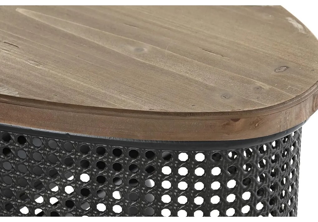 Έπιπλο Εισόδου DKD Home Decor Καφέ Μαύρο 90,5 x 39 x 78 cm