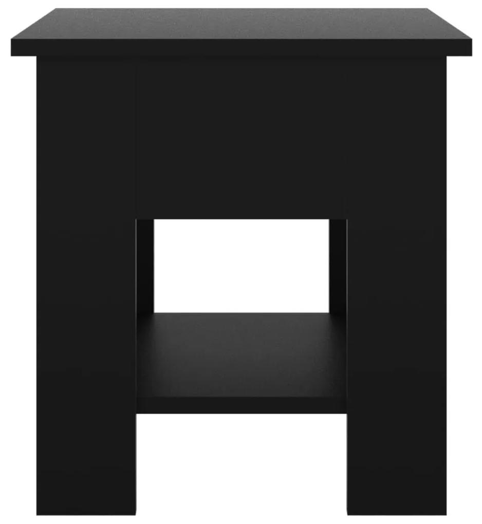 Τραπεζάκι Σαλονιού Μαύρο 40 x 40 x 42 εκ. από Συνθετικό Ξύλο - Μαύρο