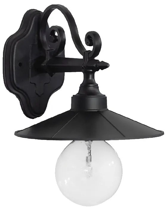 Απλίκα Τοίχου Heronia Petra 07-1210 Black