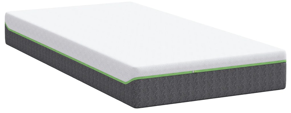vidaXL Στρώμα Λευκό, Γκρι 100 x 200 cm Pěna