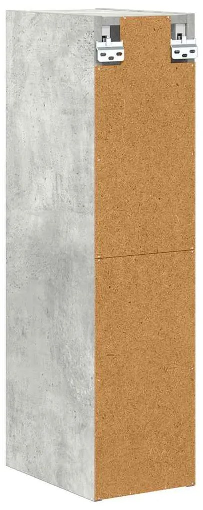 vidaXL Κρεμαστό ντουλάπι Riga Σκυρόδεμα Γκρι 20 x 29,5 x 80 εκ.