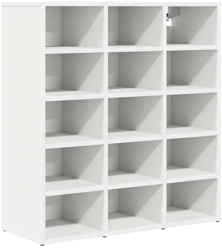 vidaXL Παπουτσοθήκη Λευκό 77.5 x 30 x 83.5 εκ. Επεξεργασμένο ξύλο