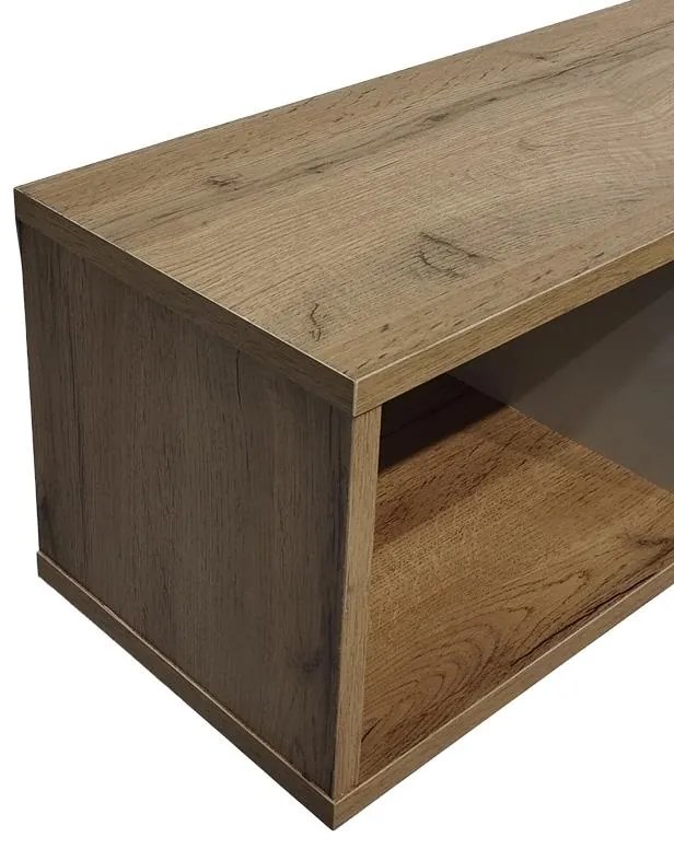 Ράφι Τοίχου Flevior σε Sonoma - Λευκό 90x22x25.6εκ 90x22x25.6 εκ.
