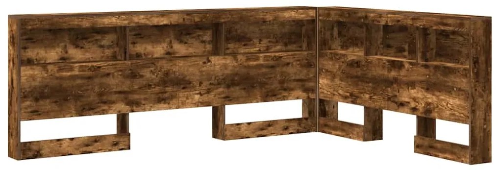 vidaXL Κεφαλάρι Αποθήκης Καπνιστό Δρύς 150 cm Επεξεργασμένο ξύλο