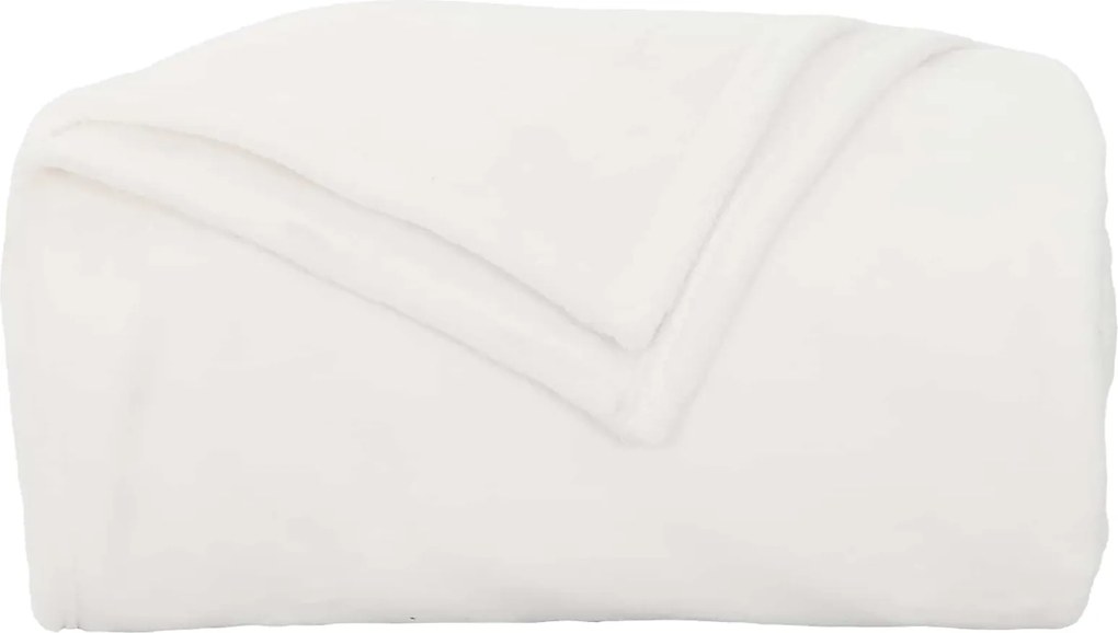 vidaXL Κουβέρτα Λευκό 220 x 240 cm Μαλλί