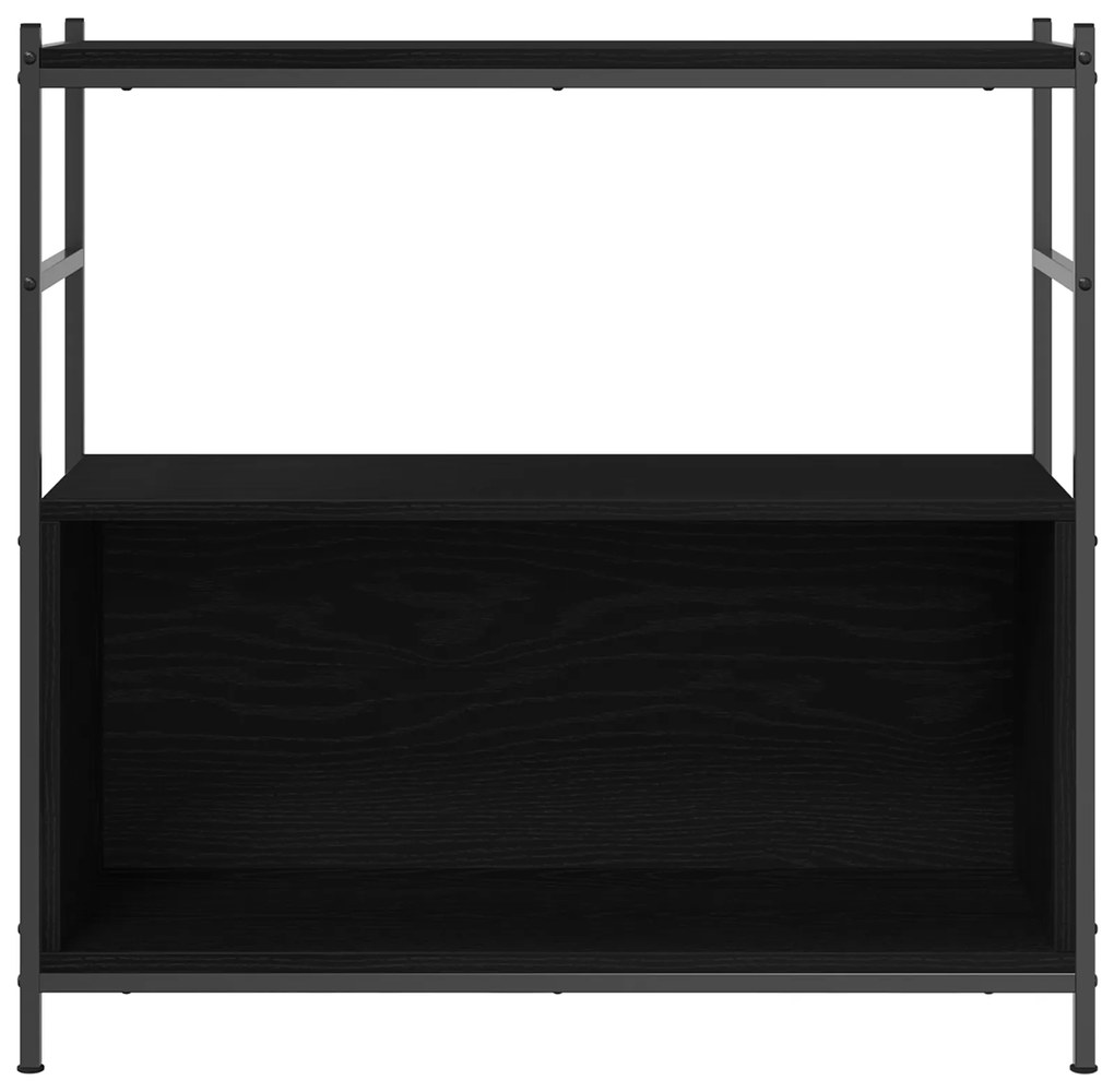 vidaXL Βιβλιοθήκη Μαύρη Δρυς 80x30x78,5 εκ Κατασκευασμένο Ξύλο