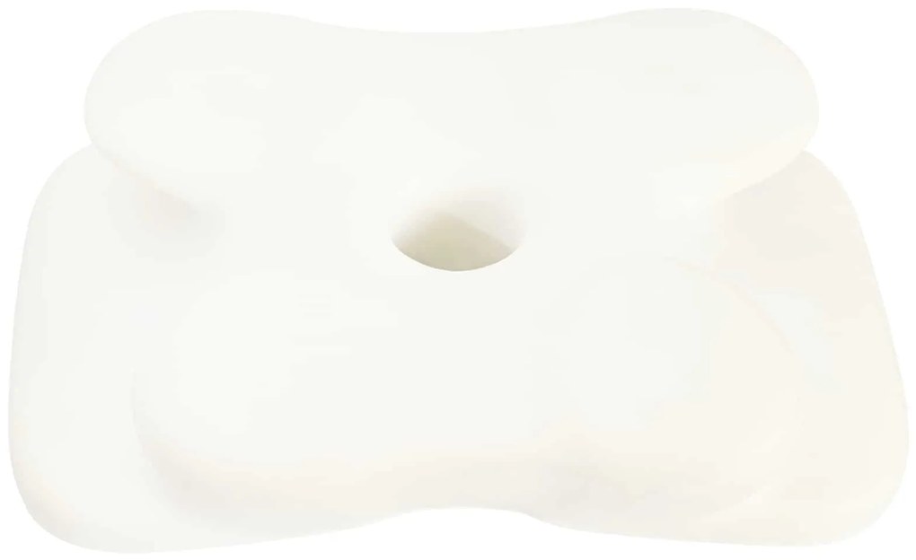 vidaXL Μαξιλάρι με μαξιλάρι Λευκό 60 x 37 x 13 εκ. Πολυεστέρας