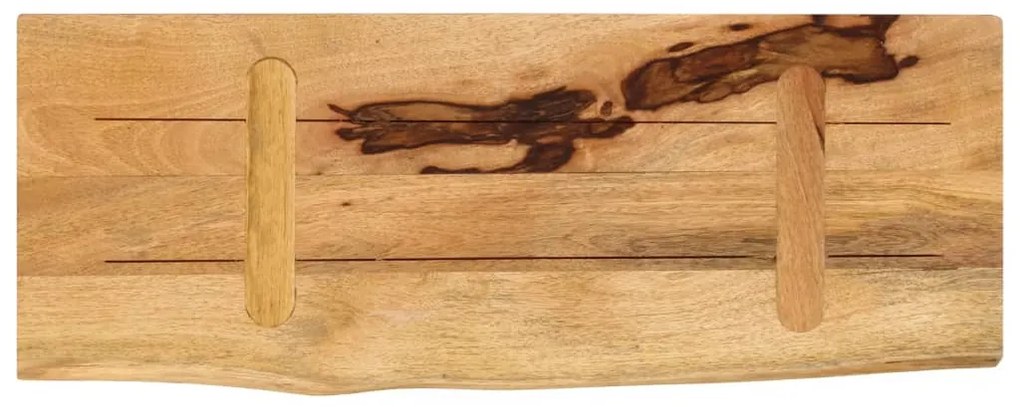 vidaXL Επιφάνεια Τραπεζιού 70x20x2,5 εκ. Live Edge Μασίφ Ξύλο Μάνγκο