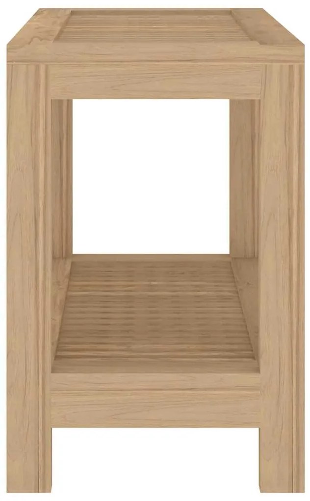 vidaXL Τραπέζι Βοηθητικό Μπάνιου 60 x 30 x 45 εκ. από Μασίφ Ξύλο Teak