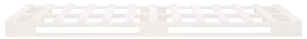 Κρεβάτι Παλέτες Λευκό 90x190 Μασίφ Ξύλο Πεύκου Single - Λευκό