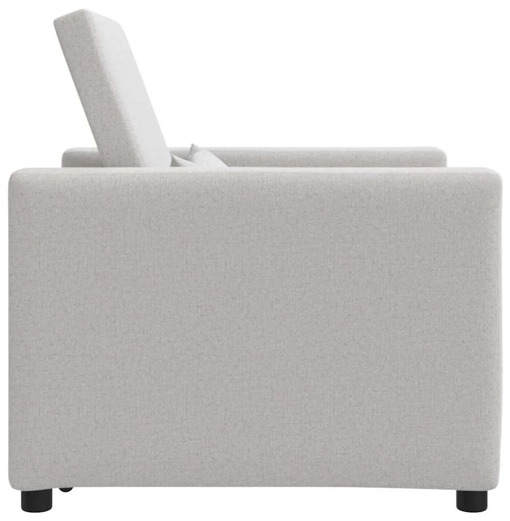 vidaXL Μονός καναπές-κρεβάτι Σκούρο γκρι 90 x 165 x 87 εκ. ύφασμα