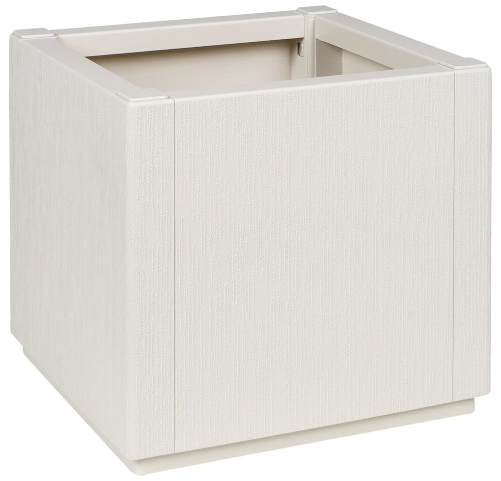 vidaXL Γλάστρα κήπου vitaXL λευκή 36x36x35 εκ PP