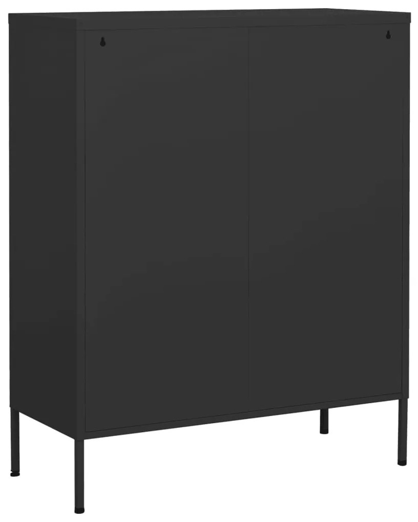 vidaXL Ντουλάπι Αποθήκευσης Ανθρακί 80 x 35 x 101,5 εκ. από Ατσάλι