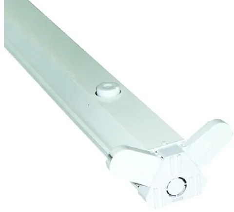 Σκαφάκι για 1 λάμπα LED T8 60cm Φθορίου Λευκή G13 INOX TH3118LED ACA-TH3118LED-Λευκό TH3118LED