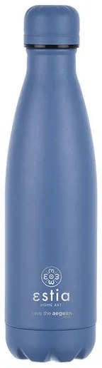 Estia Θερμός Παγούρι Travel Flask Save The Aegean 500ml Denim Blue 01-18009