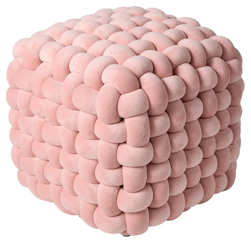 Πουφ Βελούδινο 43x43x40εκ. 2273 Nude Das Home