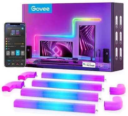 Govee H6062 Διακοσμητικό Φωτιστικό με Φωτισμό RGB Μπάρα LED Διάφανο (6+1)