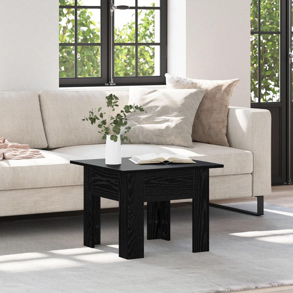 vidaXL Τραπέζι Καφέ Μαύρη Δρυς 55 x 55 x 42 εκ