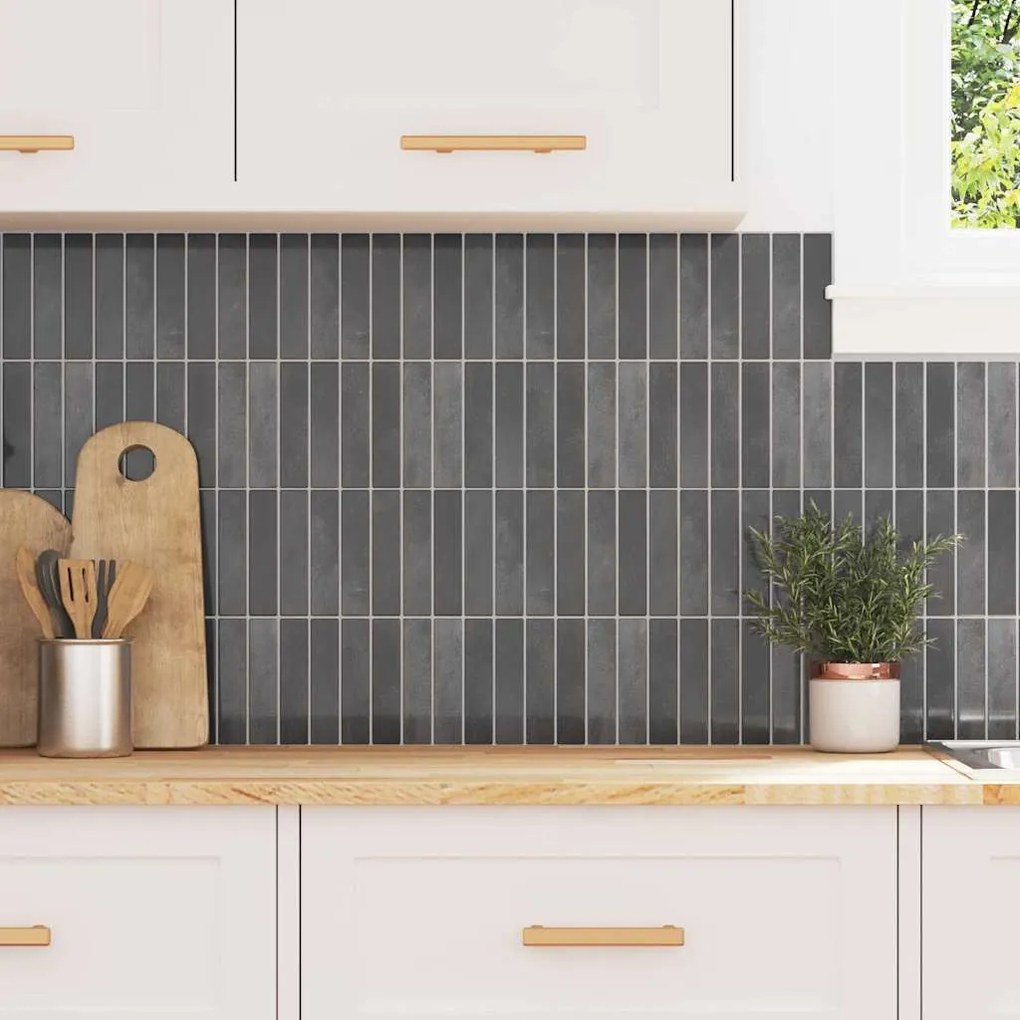 vidaXL Ορθογώνιο Πλακάκι 10 pcs Γκρι 29 x 23 x 0,08 εκ