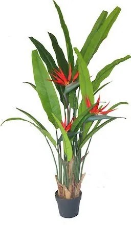 Supergreens Τεχνητό Δέντρο Strelizia Reginas "Scarlet" Κόκκινη 138 εκ