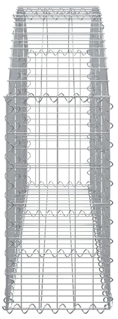 vidaXL Συρματοκιβώτιο Τοξωτό 150x30x60/80εκ. από Γαλβανισμένο Χάλυβα