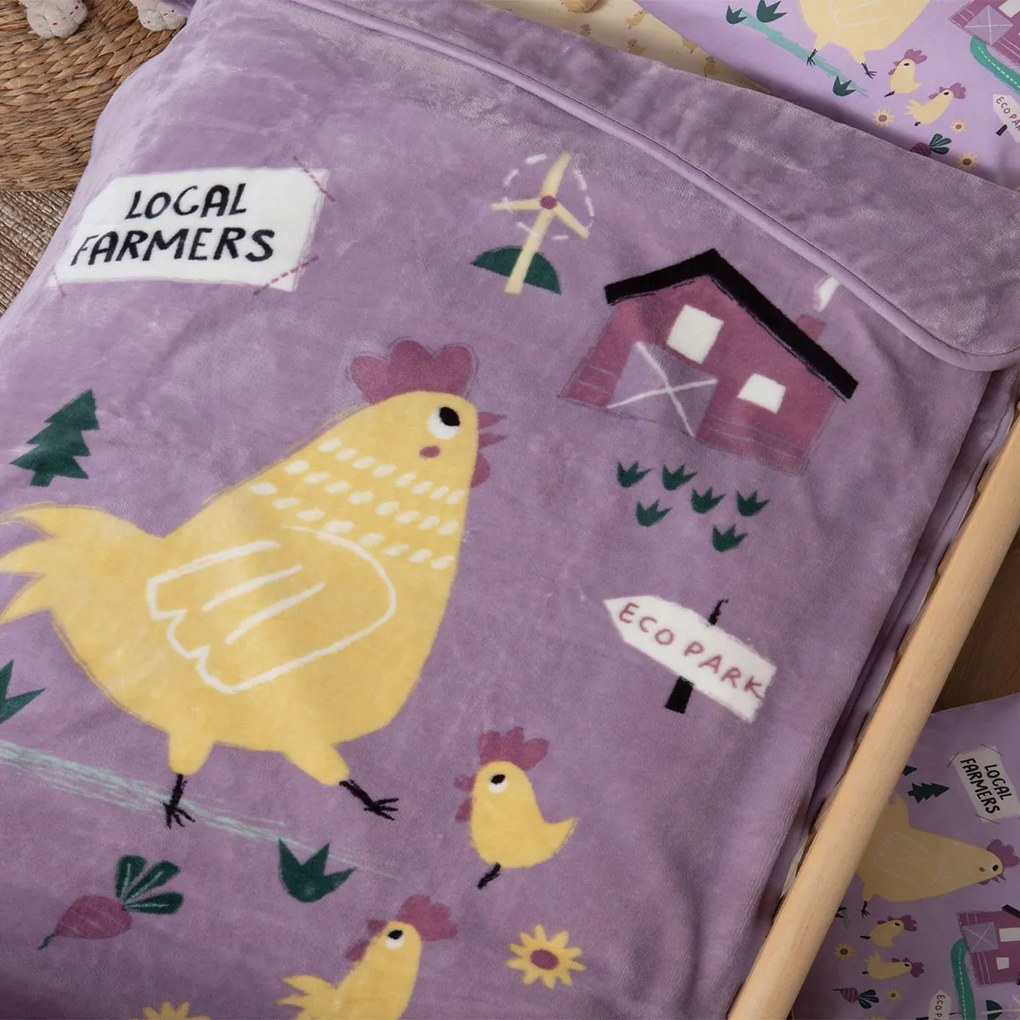 Κουβέρτα Βελουτέ Αγκαλιάς (75x100) Nef-Nef Homeware Baby Piu Piu