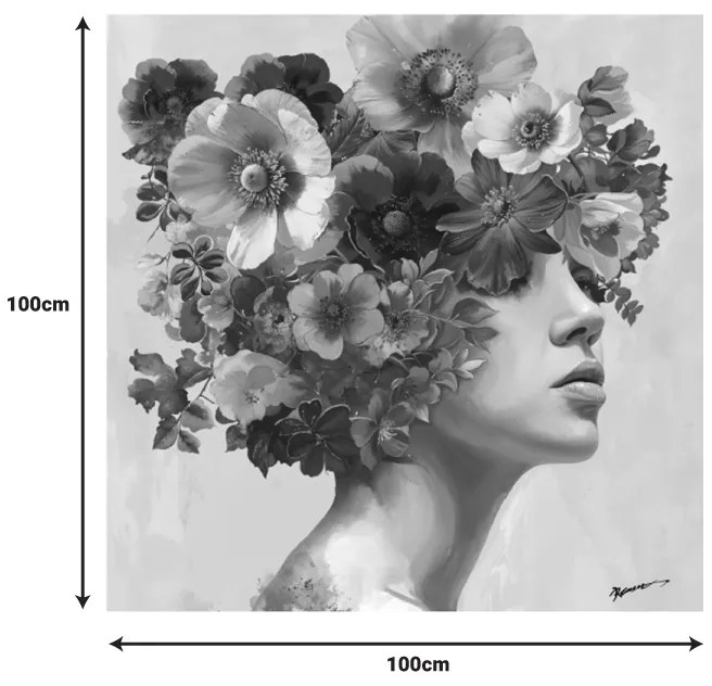 Πίνακας σε καμβά Mavare 3D Inart με πλαίσιο 100x3.5x100εκ