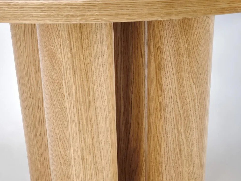 Τραπέζι Houston 1404, Δρυς, 77cm, 40 kg, Ινοσανίδες μέσης πυκνότητας, Φυσικό ξύλο καπλαμά | Epipla1.gr