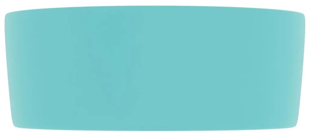 vidaXL Νιπτήρας Πολυτελής Στρογγυλός Αν.Πράσινο Ματ 40x15 εκ Κεραμικός