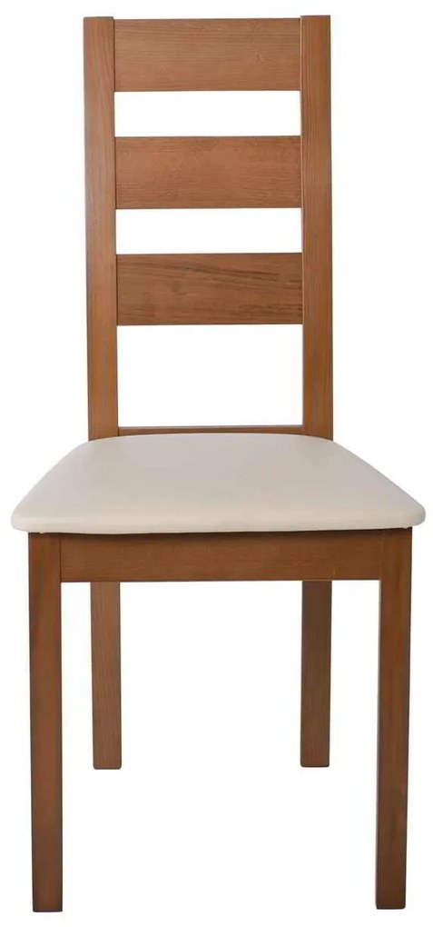 MILLER Καρέκλα Οξιά Aroma Beech, PVC Εκρού