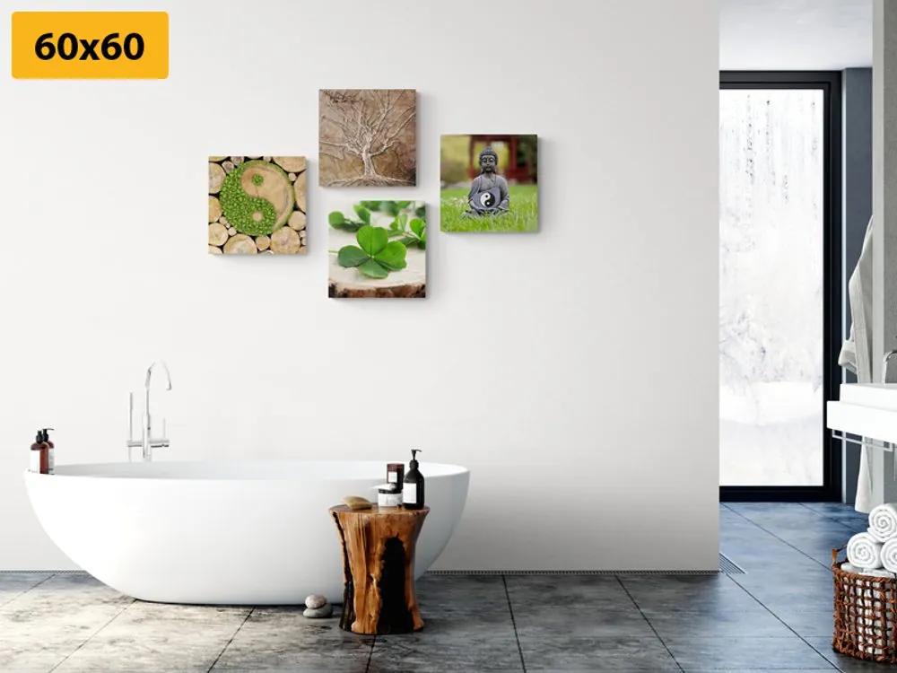 Σετ εικόνων Φενγκ Σούι με στοιχεία της φύσης - 4x 60x60
