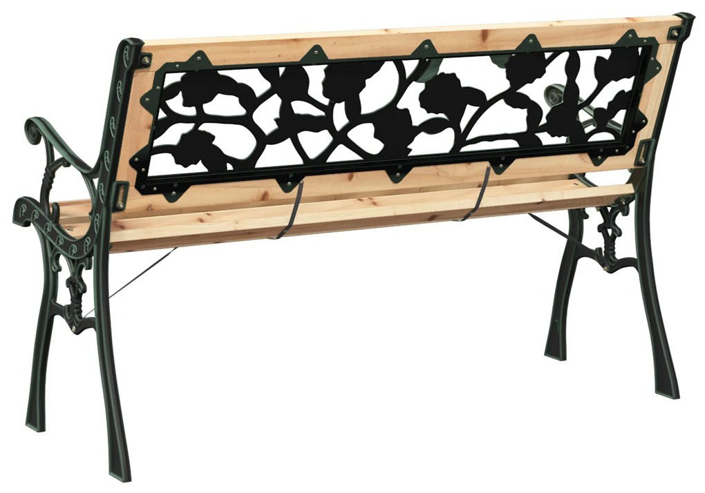vidaXL παγκάκι Καφέ 116 x 54 x 73 εκ. ξύλο