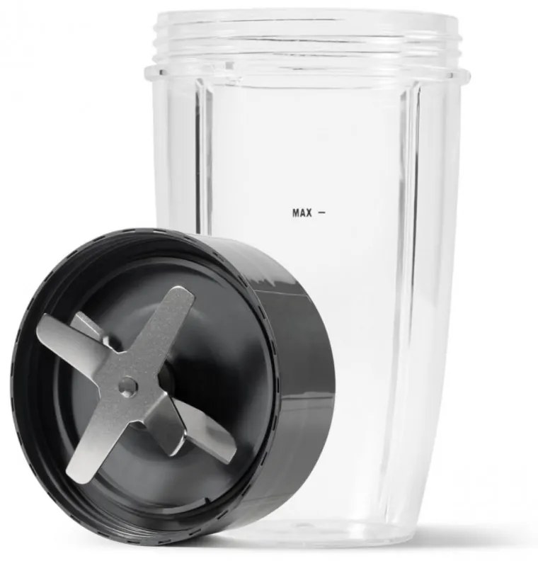 Μπλέντερ Nutribullet NB606B, 600W, 500/700 ml, 20000 rpm, διακόπτης πάγου, χωρίς BPA, Μαύρο