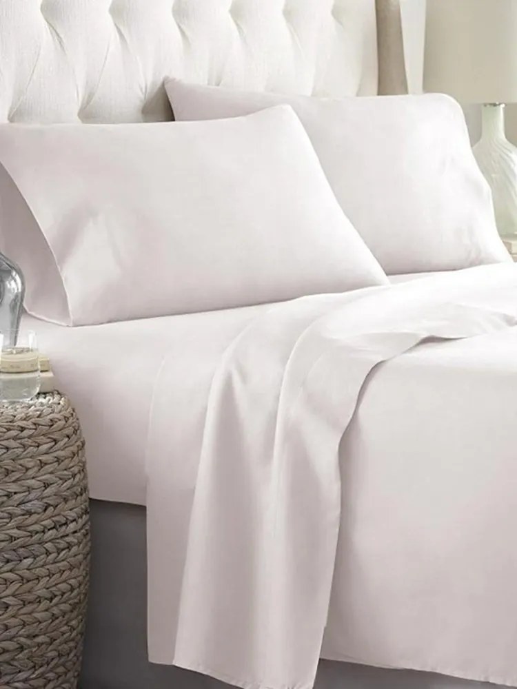 Σεντόνια King Size 260x270 Σετ 4 τεμ. Sunshine Home Cotton Feelings 29 White