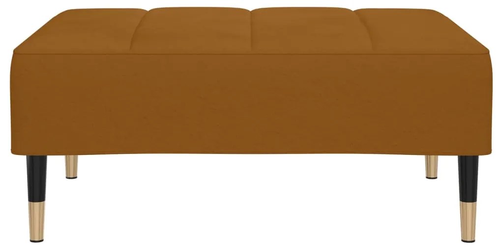 vidaXL Υποπόδιο Καφέ 78 x 56 x 32 εκ. Βελούδινο