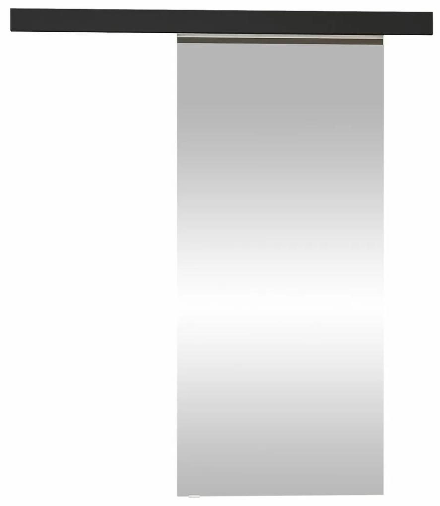 Συρόμενες πόρτες Atlanta 189, 33 kg, Μαύρο, Πλαστικοποιημένη μοριοσανίδα, Καθρέφτης, Αλουμίνιο | Epipla1.gr