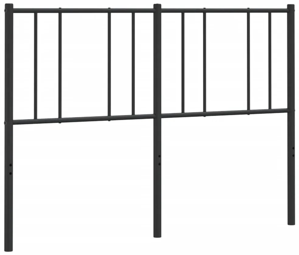 vidaXL Κεφαλάρι Μαύρο 120 εκ. Μεταλλικό