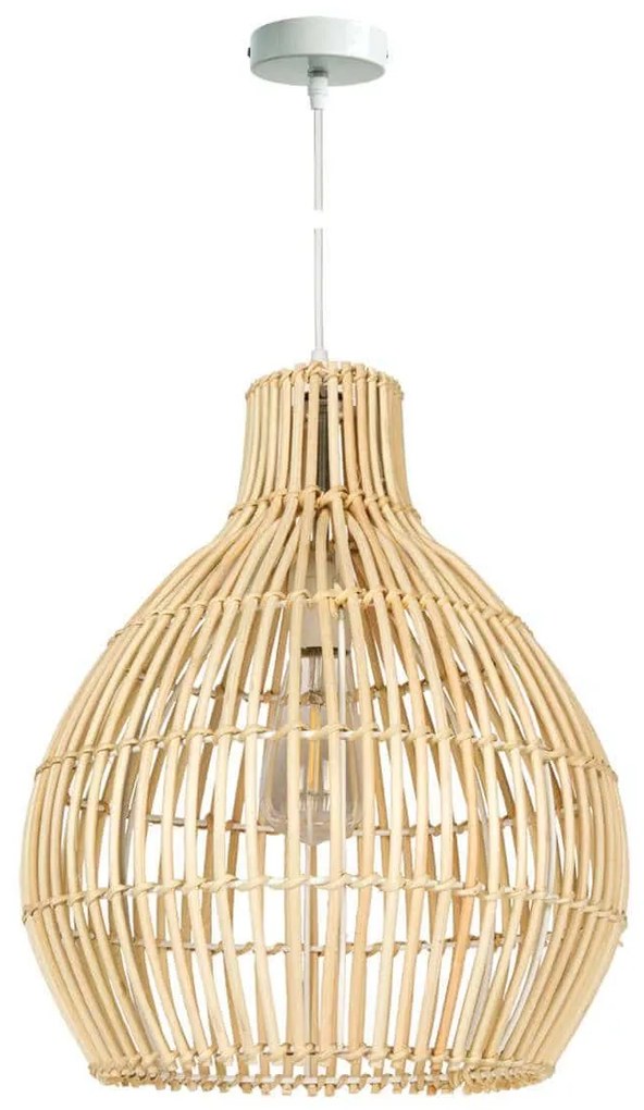 Φωτιστικό Οροφής Rattan 60X70 Brown VK/03146/PE/60 VKLed Rattan, Metal