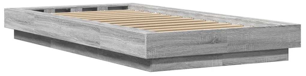vidaXL Πλαίσιο Κρεβατιού Γκρι Sonoma 100x200 εκ. Επεξεργασμένο Ξύλο