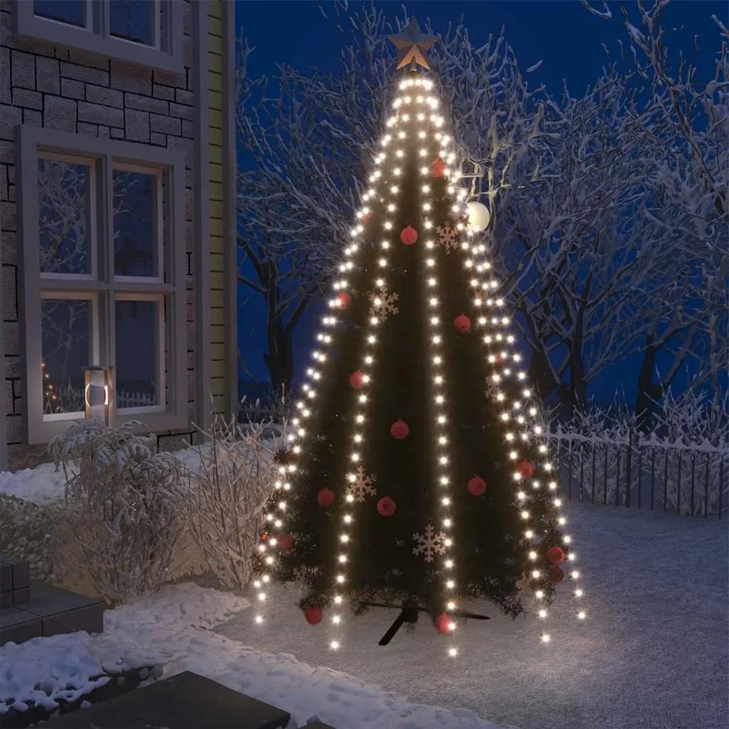Χριστουγεννιάτικα Λαμπάκια Χταπόδι 300 LED Ψυχρό Λευκό 250 εκ. - Λευκό
