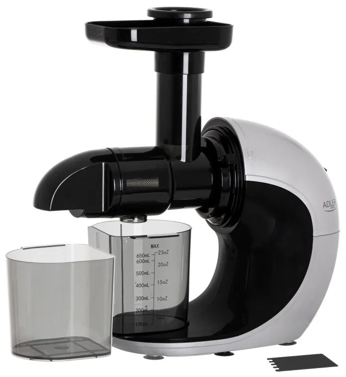 Αποχυμωτής Slow juicer Adler AD 4130, 150W, 650 ml, 90-105 σ.α.λ, Γκρι